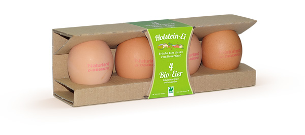 Bio-Eier Naturland – 4er Packung